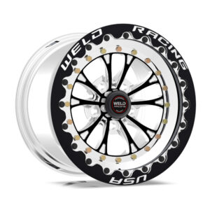 WELD RACING V-series Drag Wheel Blk 15×12 5×4.5 BC 6.0 BS 84B-512212MB